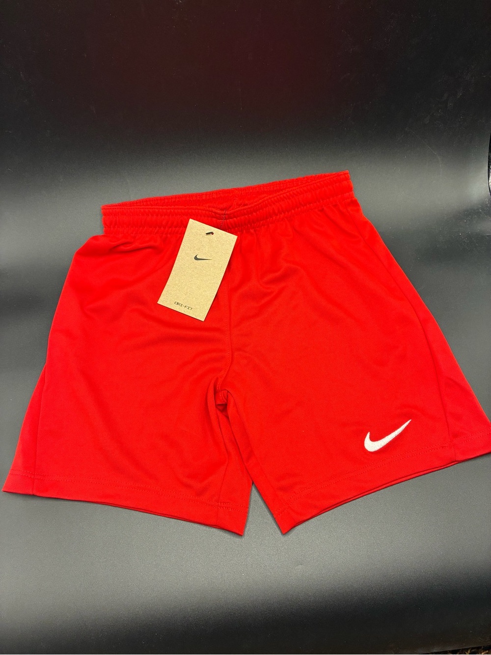 Kids Nike Red Athletic “Dri-FIT” Training Shorts Soccer Football Size S (8-10)